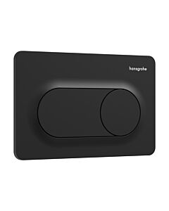 Plaque de commande hansgrohe iFrame Original S 66002670 pour double chasse d&#39;eau, plastique, noir mat