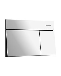 hansgrohe iFrame Element E flush plate 66003000 for dual flush, metal, chrome