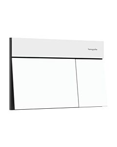 hansgrohe iFrame Element E Betätigungsplatte 66003700 für 2-Mengen-Spülung, Metall, mattweiß