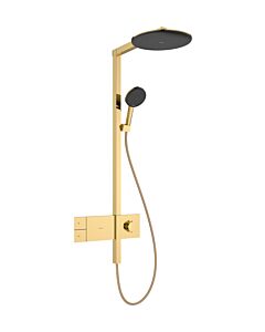 Système de douche hansgrohe Raindance Alive S 24583990 jet économiseur d&#39;eau 2000 avec ShowerSelect Comfort , EcoSmart, optique or poli