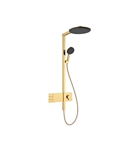 hansgrohe Raindance Alive S Duschsystem 24595990 2 Strahlarten mit ShowerSelect Comfort, polished gold optic