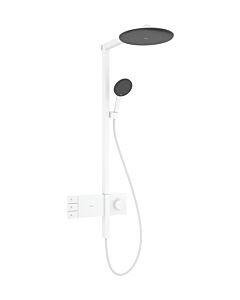 hansgrohe Raindance Alive S Duschsystem 24596700 2 Strahlarten wassersparend mit ShowerSelect Comfort, EcoSmart, weiß matt