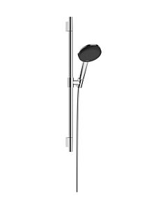 hansgrohe Raindance Alive Select S Duschset 24602000 3 Strahlarten wassersparend mit Duschstange Unica S Puro 65 cm, chrom