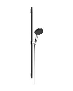 hansgrohe Raindance Alive Select S Duschset 24603000 3 Strahlarten wassersparend mit Duschstange Unica S Puro 90 cm, chrom