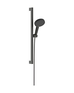 hansgrohe Raindance Alive Select S Duschset 24600340 Brausestange Unica E, 3jet, Bohrabstand 625 mm, brushed black chrome
