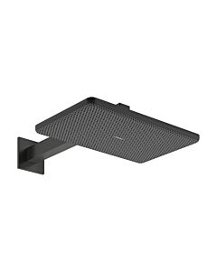 hansgrohe Raindance Alive Q Duschkopf 24550340 2 Strahlarten mit Brausearm, brushed black chrome