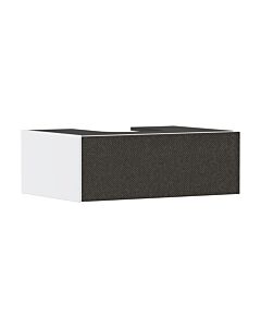 Meuble vasque Hansgrohe Xevolos E 54310660 780 x 550 x 275 mm, 1 tiroir, blanc mat, revêtement textile gris foncé