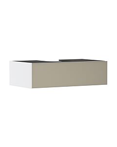 hansgrohe Xevolos E vanity unit 54313390 980x550x275mm, 1 drawer, matt white, bronze structure