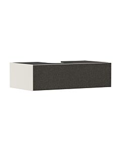 hansgrohe Xevolos E Waschtischunterschrank 54314660 980x550x275mm, 1 Schublade, sandbeige matt, Textil dunkelgrau