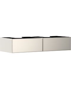 hansgrohe Xevolos E Waschtischunterschrank 54317790 1370x550x275mm, 2 Schubladen, sandbeige matt, sandbeige metallic