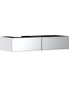 hansgrohe Xevolos E vanity unit 54319320 1370x550x275mm, 2 drawers, left, matt white, white metallic