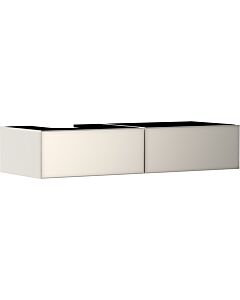 Meuble vasque Hansgrohe Xevolos E 54320790 1370 x 550 x 275 mm, 2 tiroirs, à gauche, beige sable mat, beige sable métallisé