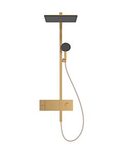 hansgrohe Raindance Alive Q Duschsystem 24580140 1 Strahlart mit ShowerSelect Comfort, 12 l/min, brushed bronze