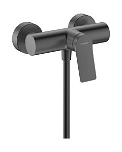 Mitigeur de douche Hansgrohe Vivenis 75623340 à montage en surface, avec silencieux, finition chrome noir brossé