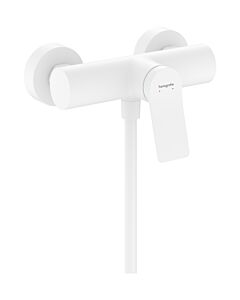 Mitigeur de douche monocommande hansgrohe 75623700 apparent, avec silencieux, blanc mat
