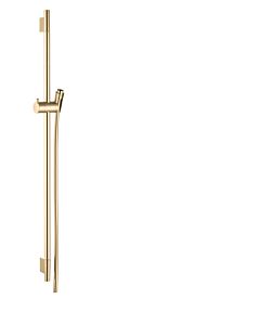 hansgrohe Unica Duschstange S Puro 28631250 90 cm mit Isiflex Duschschlauch 160 cm, Brushed Gold Optic