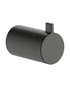 Crochet porte-serviettes mural hansgrohe AddStoris S 41762340, 1 crochet, chrome noir brossé