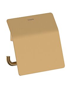 hansgrohe AddStoris S Toilettenpapierhalter 41783140 mit Deckel, brushed bronze
