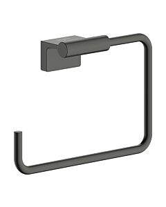 hansgrohe AddStoris S towel ring 41784340 wall mounting, brushed black chrome