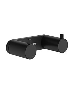 Crochet porte-serviettes mural hansgrohe AddStoris S 41785670, 2 crochets, noir mat