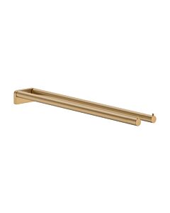 hansgrohe AddStoris S towel rail 41787140, two-arm, wall-mounted, brushed bronze