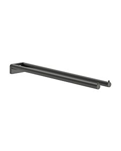 hansgrohe AddStoris S towel rail 41787340, two-arm, wall-mounted, brushed black chrome
