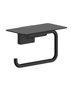 hansgrohe AddStoris S toilet paper holder 41789670 with shelf, matte black