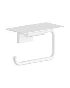 Porte-papier toilette Hansgrohe AddStoris S 41789700 avec étagère, blanc mat
