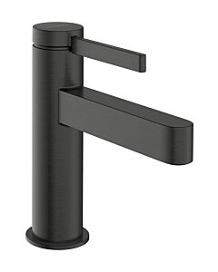 Mitigeur de lavabo hansgrohe Finoris 76012340 ComfortZone 100, avec bonde à ouverture par pression, finition chrome noir brossé