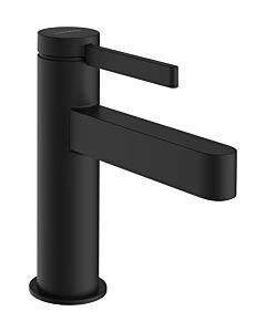 hansgrohe Finoris Einhebel-Waschtischarmatur 76012670 ComfortZone 100, mit Push-Open-Ablaufgarnitur, schwarz matt