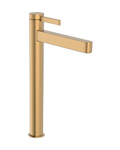 hansgrohe Finoris Waschtischarmatur 76072140 mit Push-Open-Ablaufgarnitur, Ausladung 208mm, brushed bronze