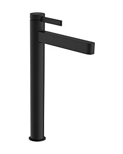 hansgrohe Finoris Einhebel-Waschtischarmatur 76072670 mit Push-Open-Ablaufgarnitur, Ausladung 208mm, schwarz matt