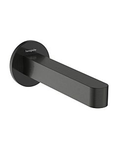 Bec de baignoire mural Hansgrohe Finoris 76410340, saillie 174 mm, chrome noir brossé