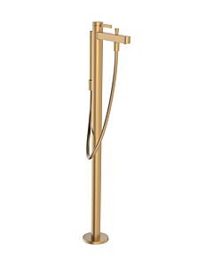 hansgrohe Finoris Fertigmontageset 76445140 Wannenarmatur, bodenstehend, brushed bronze