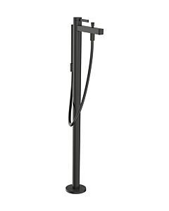 Kit d&#39;installation Hansgrohe Finoris 76445340 pour mitigeur de salle de bain sur pied, finition chrome noir brossé