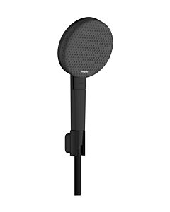 Support de douche Hansgrohe Raindance Alive Select S 24612670, pommeau de douche 125 mm, 3 jets, noir mat