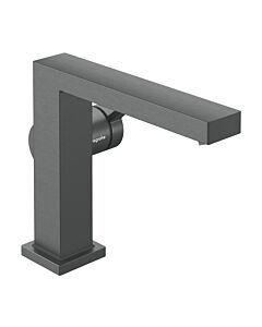 Mitigeur lavabo monocommande hansgrohe Tecturis E 73021340, saillie 155 mm, sans bonde, chrome noir brossé