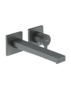 hansgrohe Tecturis E Einhebel-Waschtischarmatur 73051340 Ausladung 225mm, Unterputz, für Wandmontage, brushed black chrome