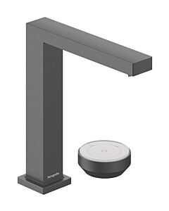hansgrohe Tecturis E 2-Loch-Waschtischarmatur 73053340 mit Ablaufgarnitur, CoolStart, brushed black chrome