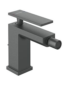 hansgrohe Tecturis E Einhebel-Bidetarmatur 73200340 Ausladung 149mm, mit Zugstangen-Ablaufgarnitur, brushed black chrome
