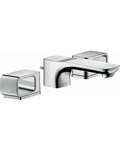 hansgrohe Waschtisch Armatur AxorUrquiola 11041000 chrom, mit Ablaufgarnitur, mit Rosetten 3-Loch