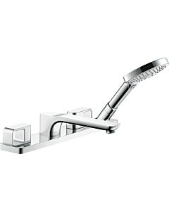 hansgrohe Fertigmontageset Axor Urquiola 11445000 4-Loch-Fliesenrandarmatur, chrom