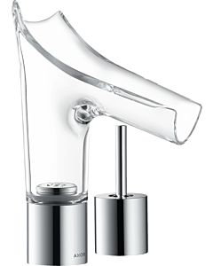 hansgrohe Axor Starck V 110 Waschtischarmatur 12115000, 2 Loch, chrom, Glasauslauf, Joystick
