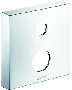 hansgrohe Axor Verlängerungsrosette 14968000 2-Loch, eckig, rot/blau, chrom