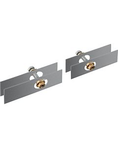 hansgrohe Axor mounting set 42841000 for two-sided glass installation, chrome