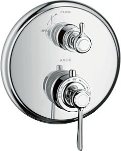 hansgrohe Axor Montreux Brausethermostat 16801000 chrom, Absperrventil, Hebelgriff