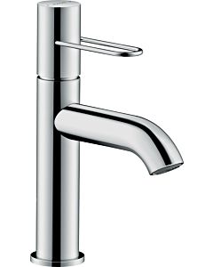 hansgrohe Axor Uno Wash basin mixer 38026800 projection 127mm, with loop handle, non-closable drain fitting, stainless steel look