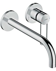 hansgrohe Axor Uno set de montage final 38122250 mitigeur lavabo encastré, poignée en arc, rosace, saillie 225 mm, optique or brossé