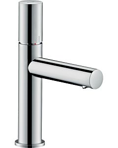 hansgrohe Axor Uno Waschtischarmatur 45002800 Ausladung 123mm, mit Zerogriff, unverschließbare Ablaufgarnitur, Edelstahl-Optik