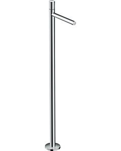 hansgrohe Axor Uno Fertigmontageset 45037800 Waschtischarmatur, bodenstehend, mit Zerogriff, ohne Ablaufgarnitur, Edelstahl-Optik